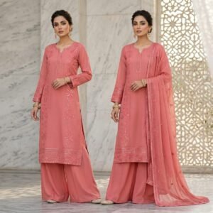 2 Piece Embroidered Suit