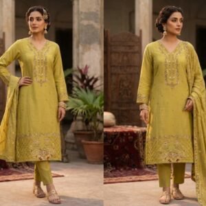 2 Piece Embroidered Suit